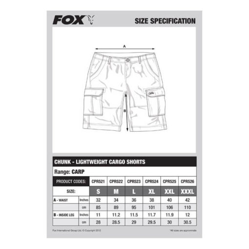 p 2 5 4 0 2540 thickbox default Kratke nohavice FOX Chunk Lightweight Cargo Shorts